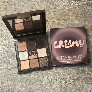 Huda Beauty Creamy Eyeshadow Palette - Brown and Cream Shades